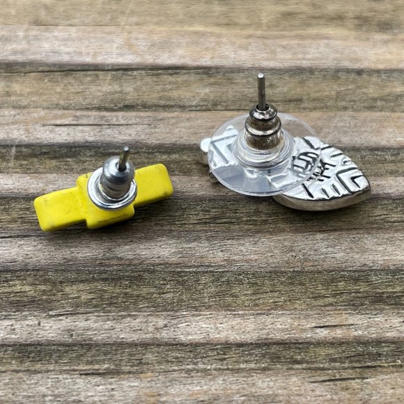 Marc Jacobs Earrings mix tone mismatch set Bow and Pineapple post Women Earrings - Picture 11 of 12